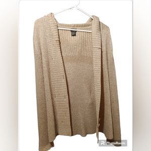 Vanity Cardigan Beige with Hood double buttons